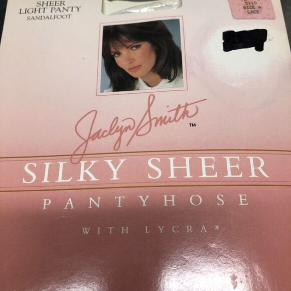 Jaclyn Smith Silky Sheer Pantyhose Size A Lace New - Picture 1 of 3